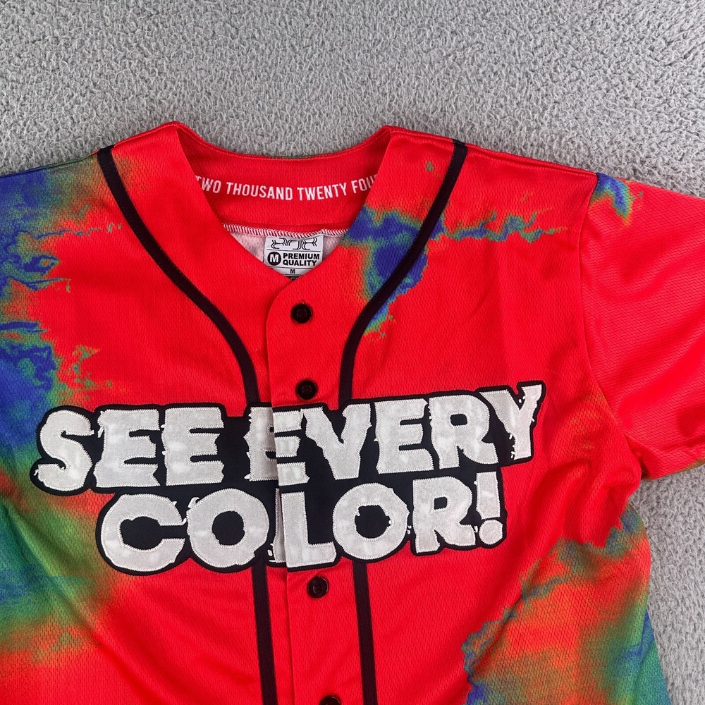 ELEV808 Jersey Mens Medium Rave Shirt See‎ Every Color Moore Kismet #24